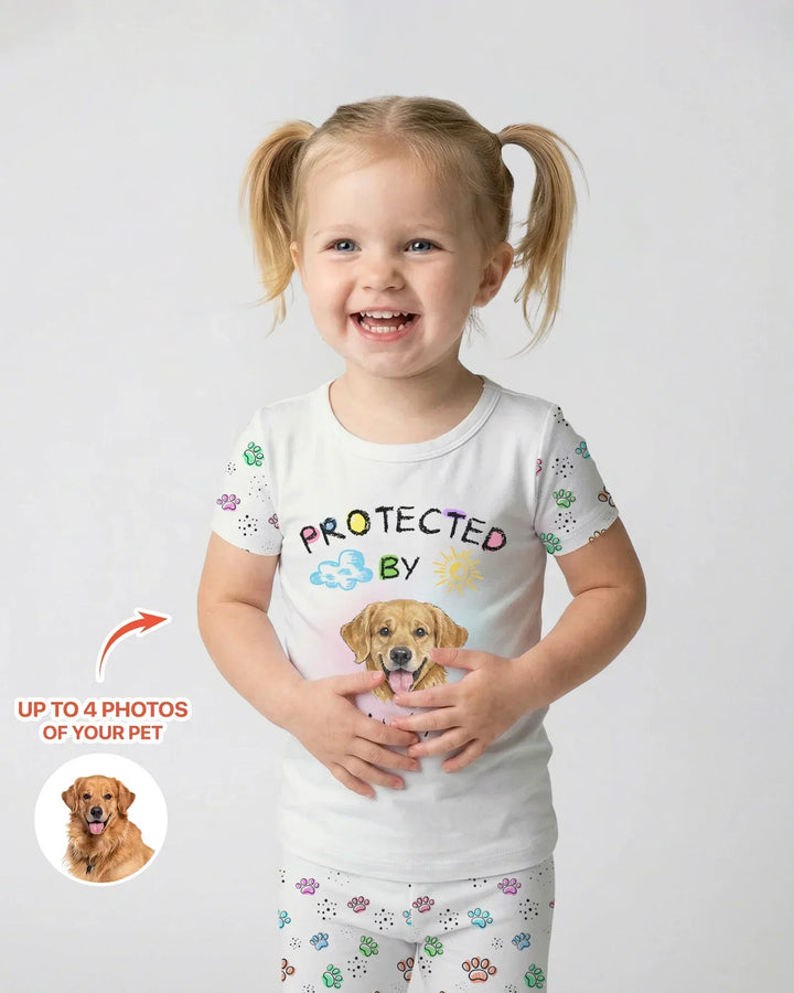 Zweiteiliges, kurzärmliges Pyjama-Set mit Marienkäfern