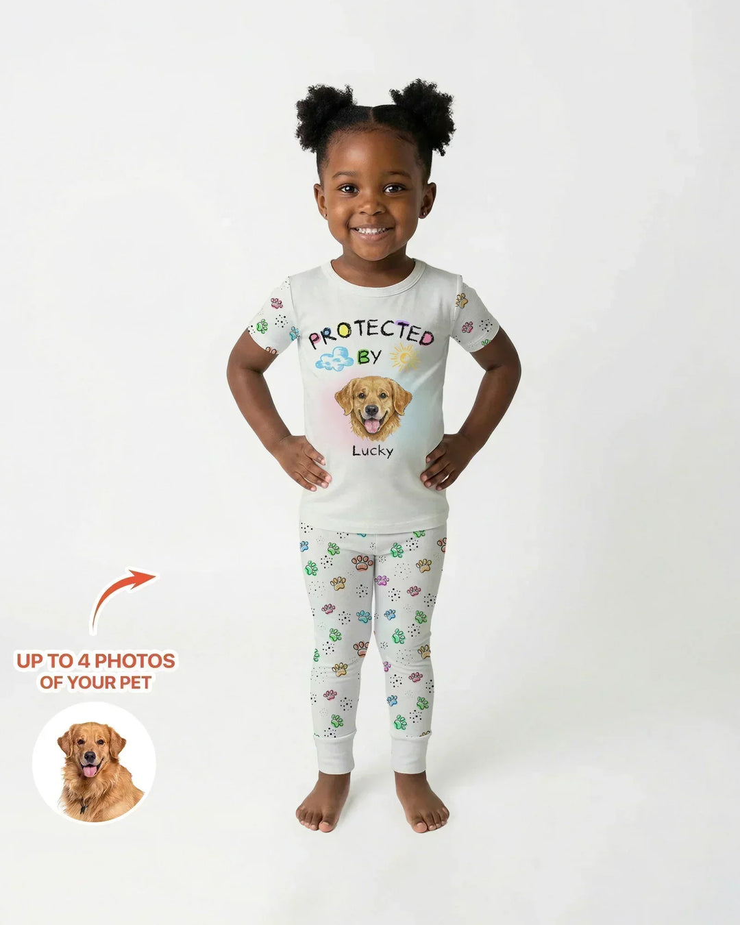 Zweiteiliges, kurzärmliges Pyjama-Set mit Marienkäfern