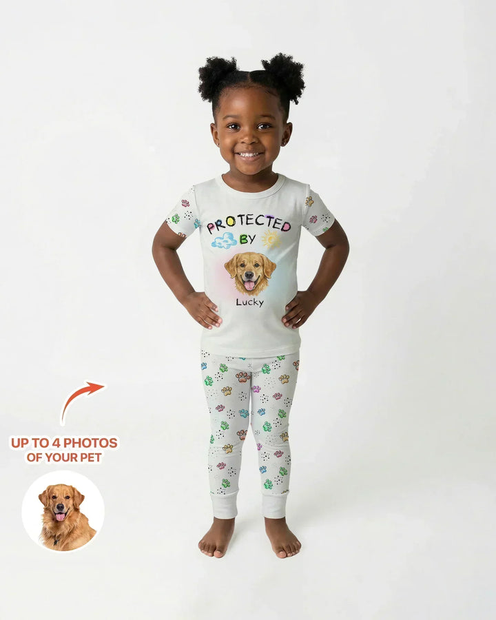 Zweiteiliges, kurzärmliges Pyjama-Set mit Marienkäfern