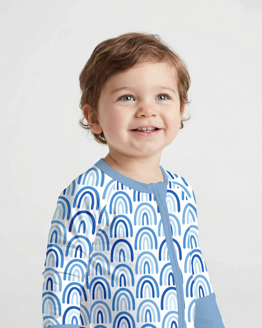 Gerippte Babykleidung mit individuellem Foto - Weich &amp; Skizzenhaft
