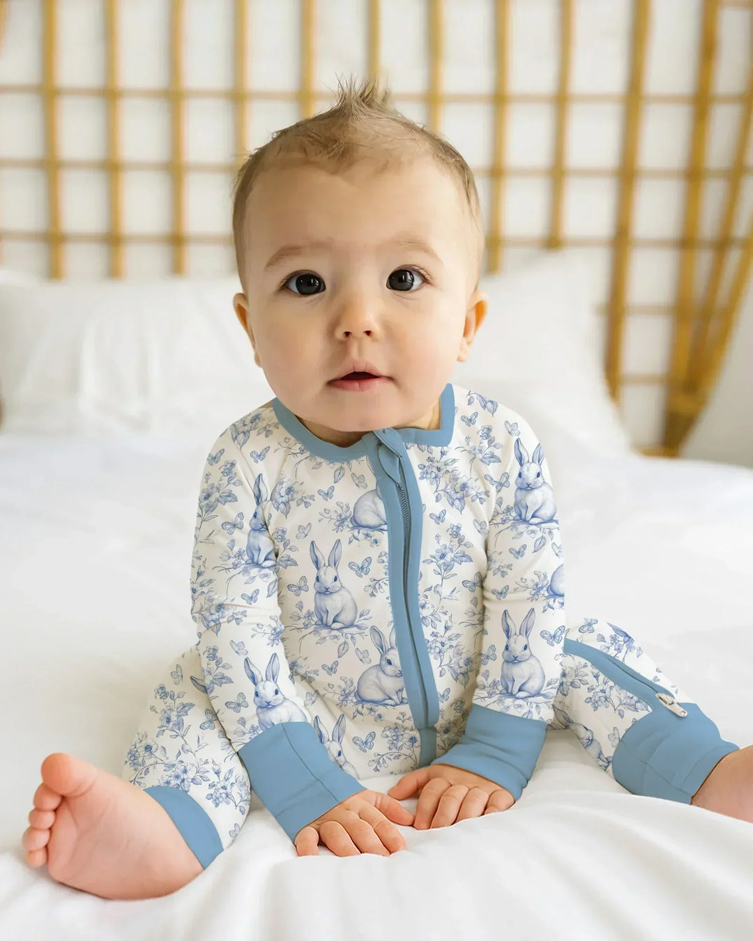 Gerippte Babykleidung mit individuellem Foto - Weich &amp; Skizzenhaft