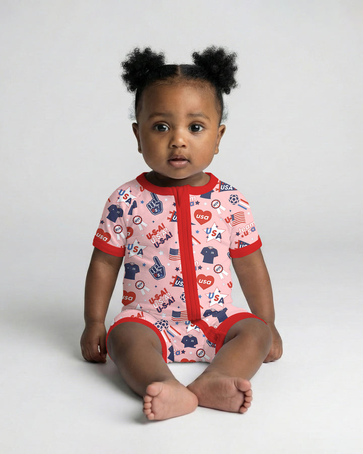 Soccer Party Team USA Bamboo Shorty Zippy