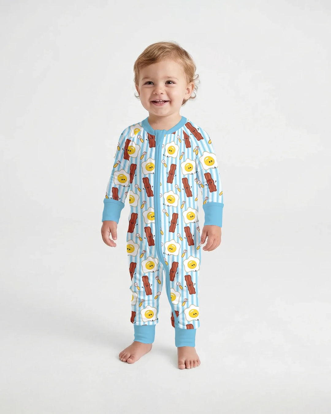 Gerippte Babykleidung mit individuellem Foto - Weich &amp; Skizzenhaft