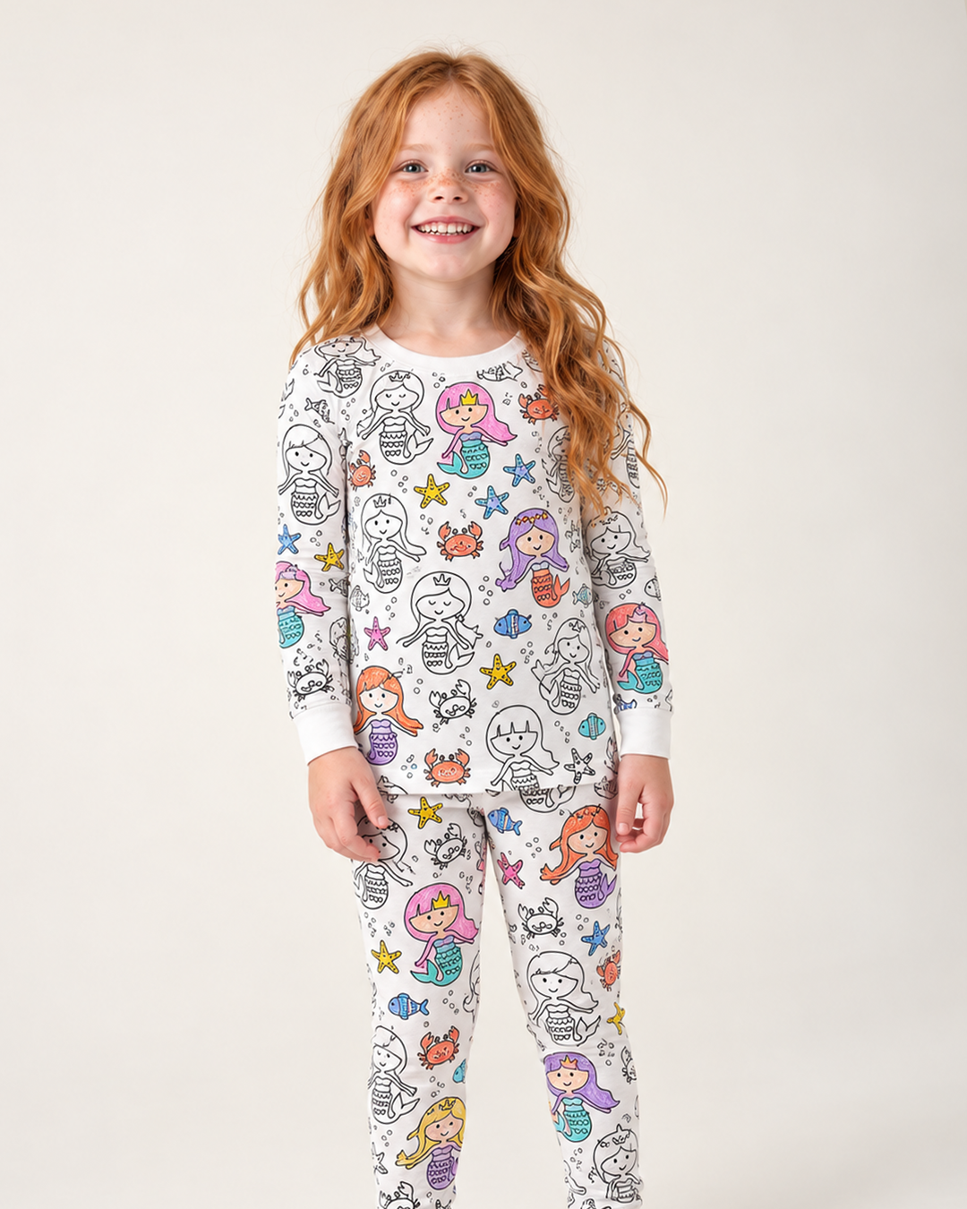 All Colorable Bamboo Two Piece Long Sleeve Pajama Set