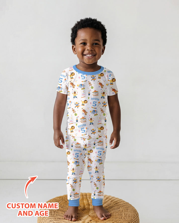 Zweiteiliges, kurzärmliges Pyjama-Set mit Marienkäfern