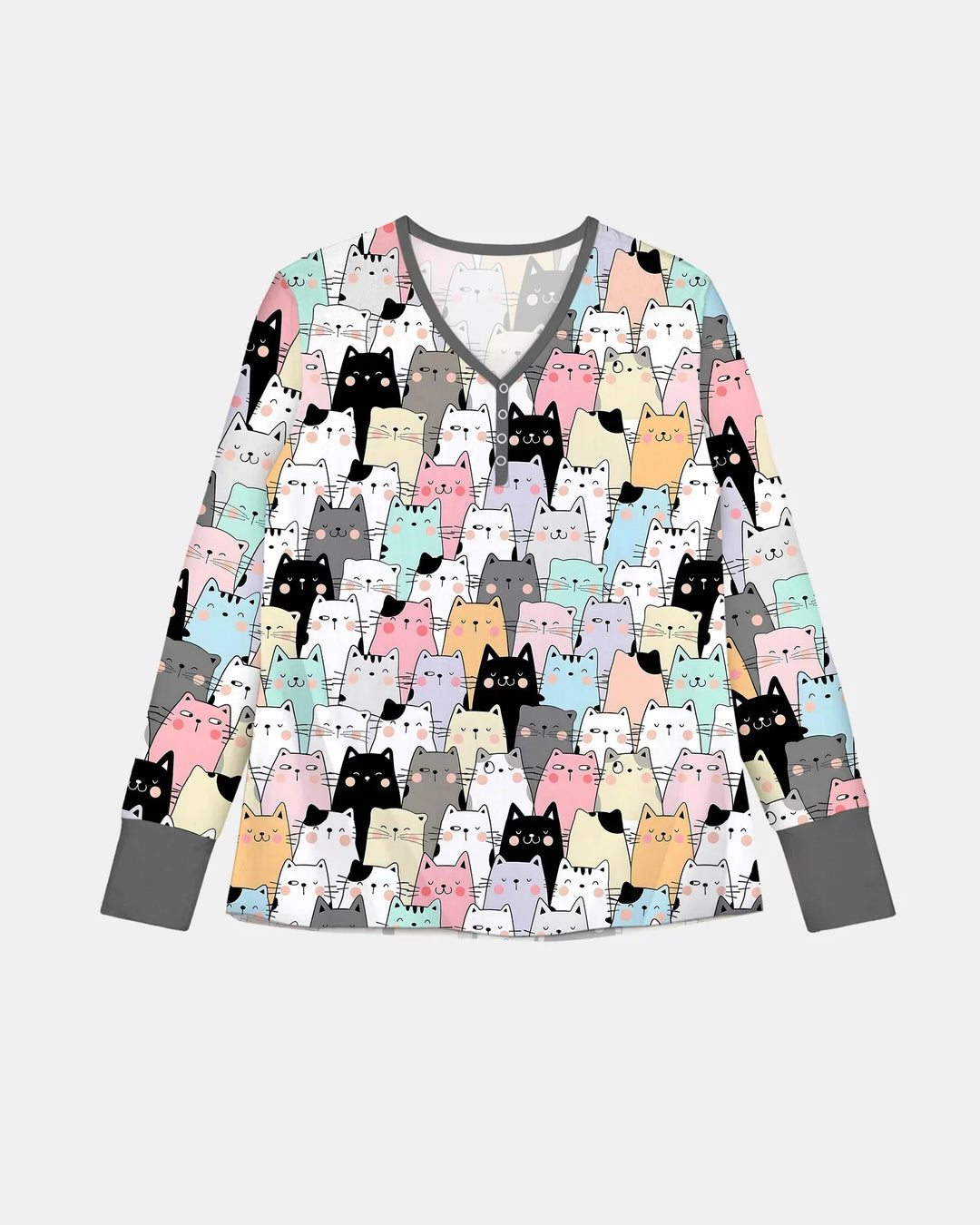 Purrfect Crowd Bambus-Pyjama-Set für Damen