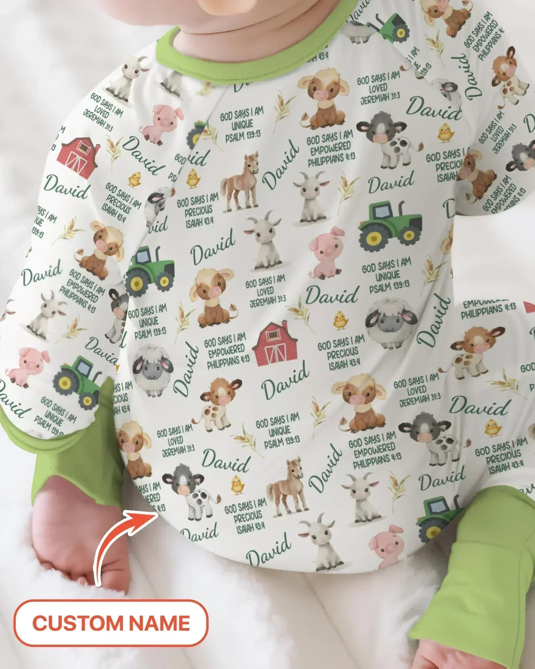 Gerippte Babykleidung mit individuellem Foto - Weich &amp; Skizzenhaft
