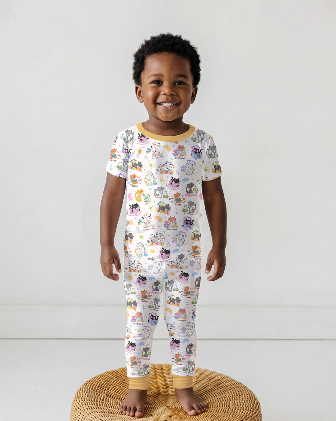 Zweiteiliges, kurzärmliges Pyjama-Set mit Marienkäfern