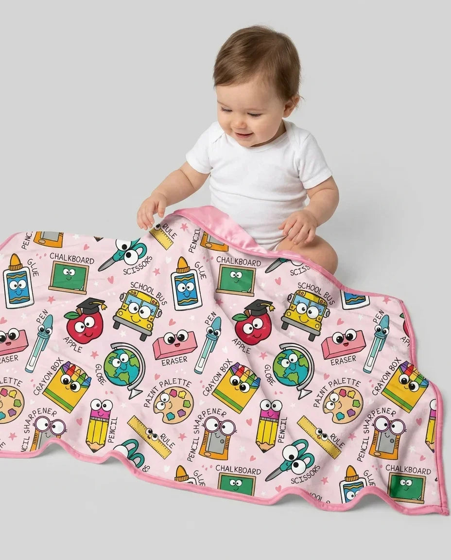 Happy School Pals Bamboo Blanket