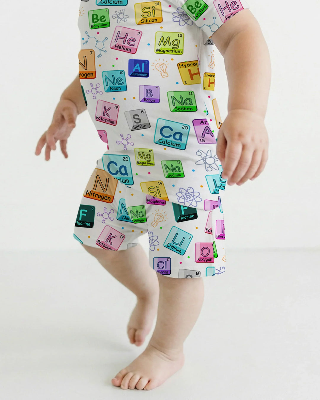 Schlafanzug-Set zweiteilig, kurze Ärmel, kurze Hose, Bambus