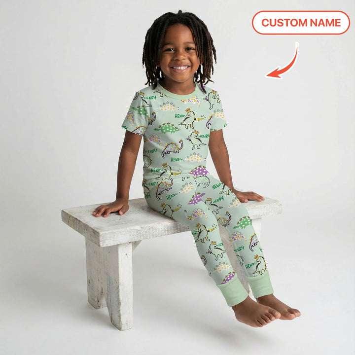 Zweiteiliges, kurzärmliges Pyjama-Set mit Marienkäfern