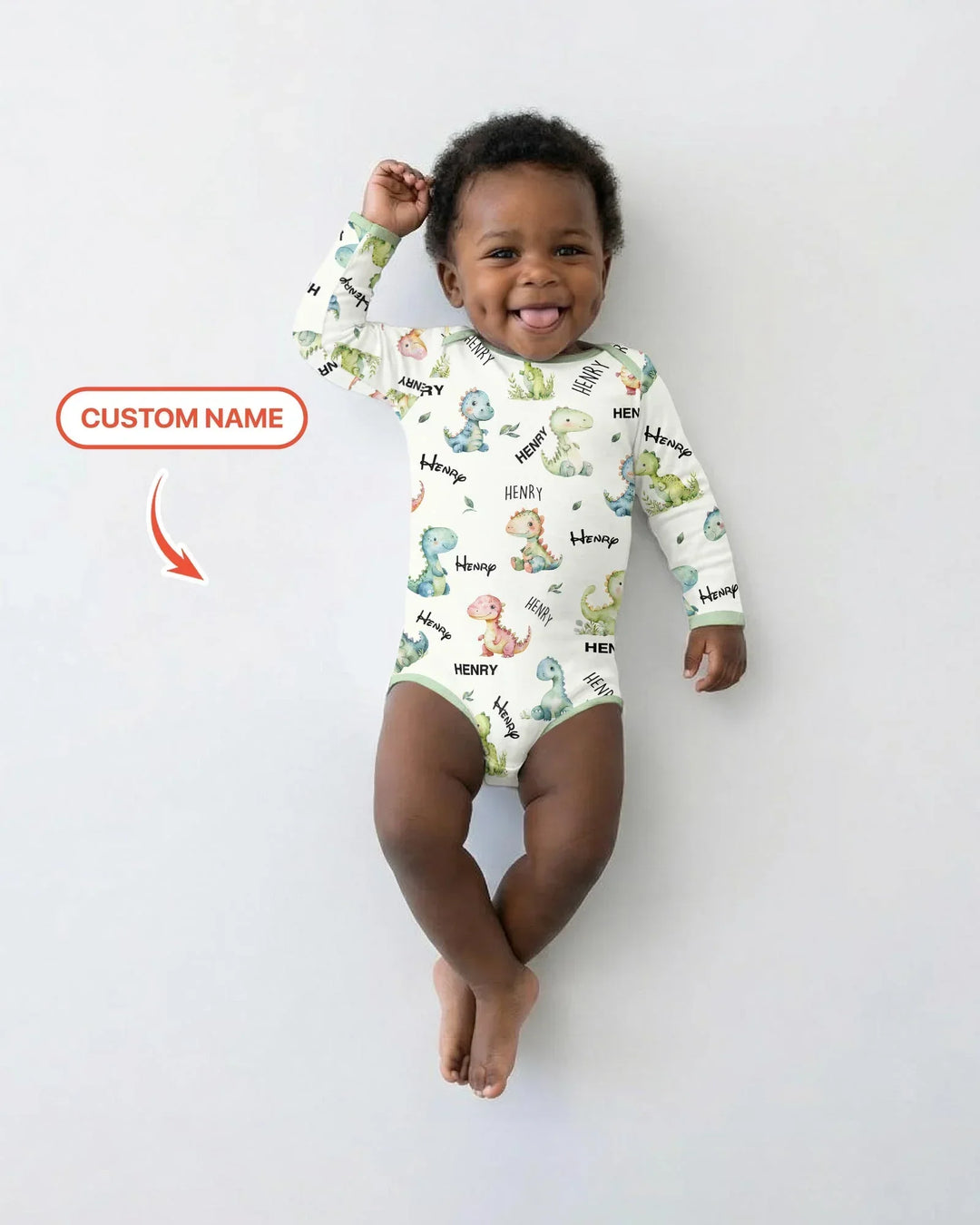 Gerippte Babykleidung mit individuellem Foto - Weich &amp; Skizzenhaft