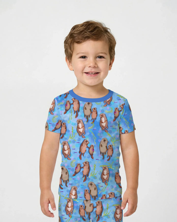 Zweiteiliges, kurzärmliges Pyjama-Set mit Marienkäfern