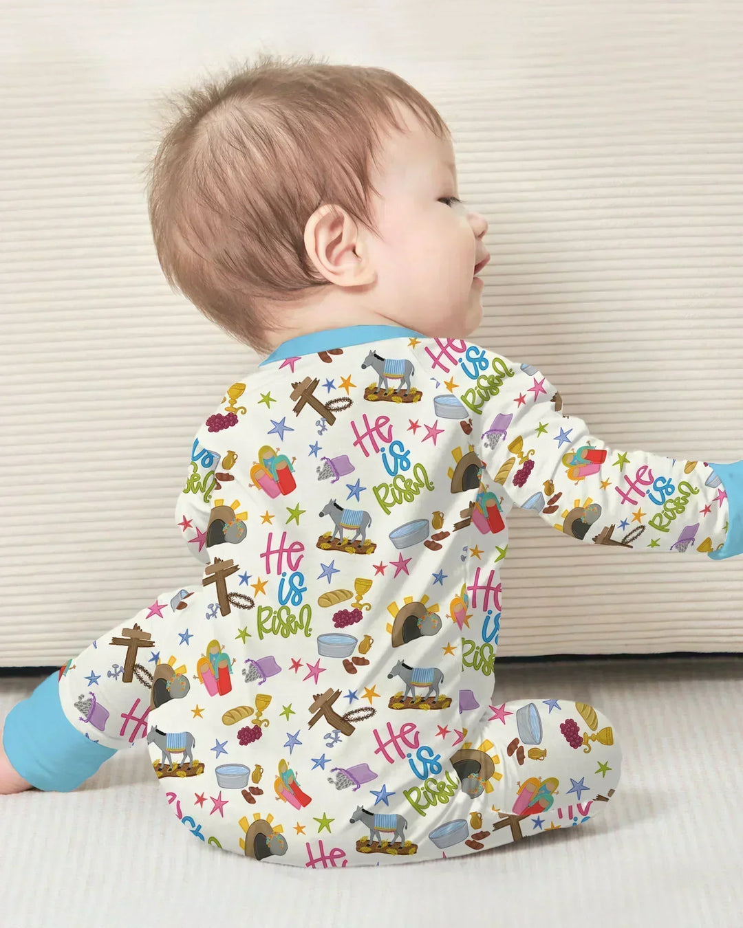 Bible Story Easter Family Matching Bamboo Convertible Zippy