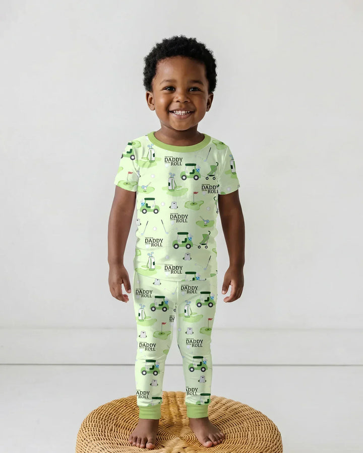 Zweiteiliges, kurzärmliges Pyjama-Set mit Marienkäfern