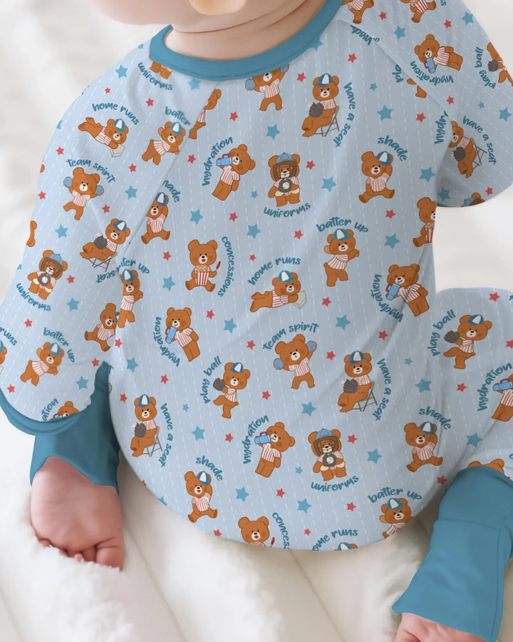 Born To Play Baseball Bamboo Convertible Zippy