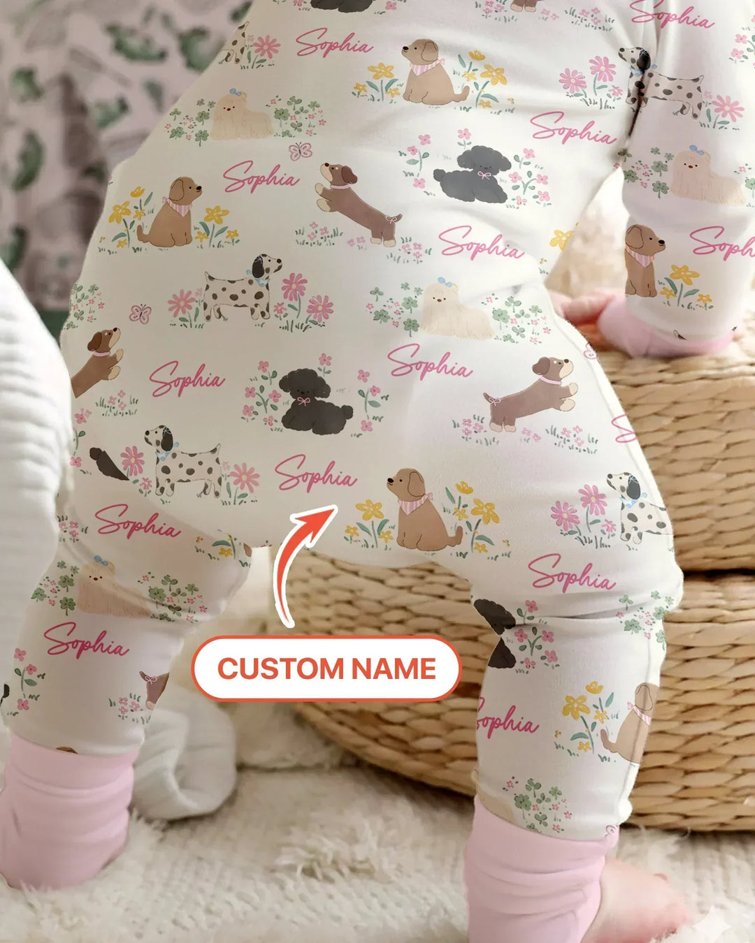 Gerippte Babykleidung mit individuellem Foto - Weich &amp; Skizzenhaft