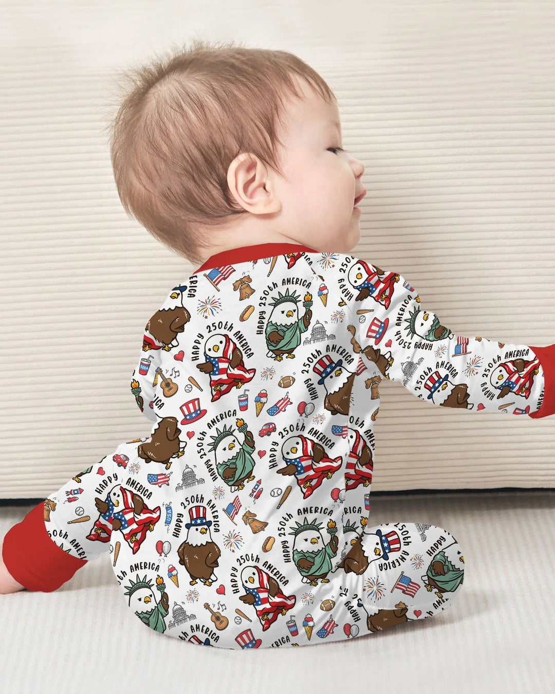 Gerippte Babykleidung mit individuellem Foto - Weich &amp; Skizzenhaft