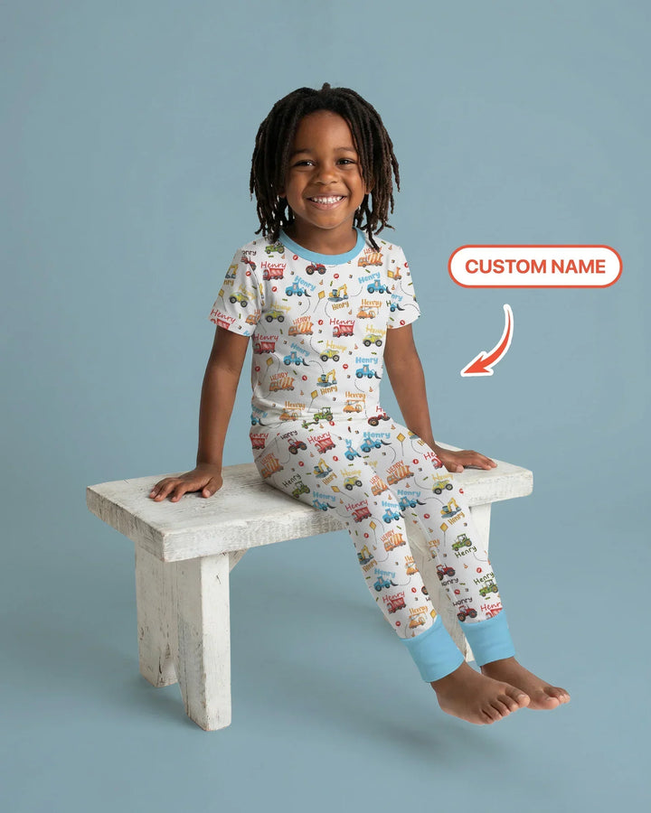 Zweiteiliges, kurzärmliges Pyjama-Set mit Marienkäfern