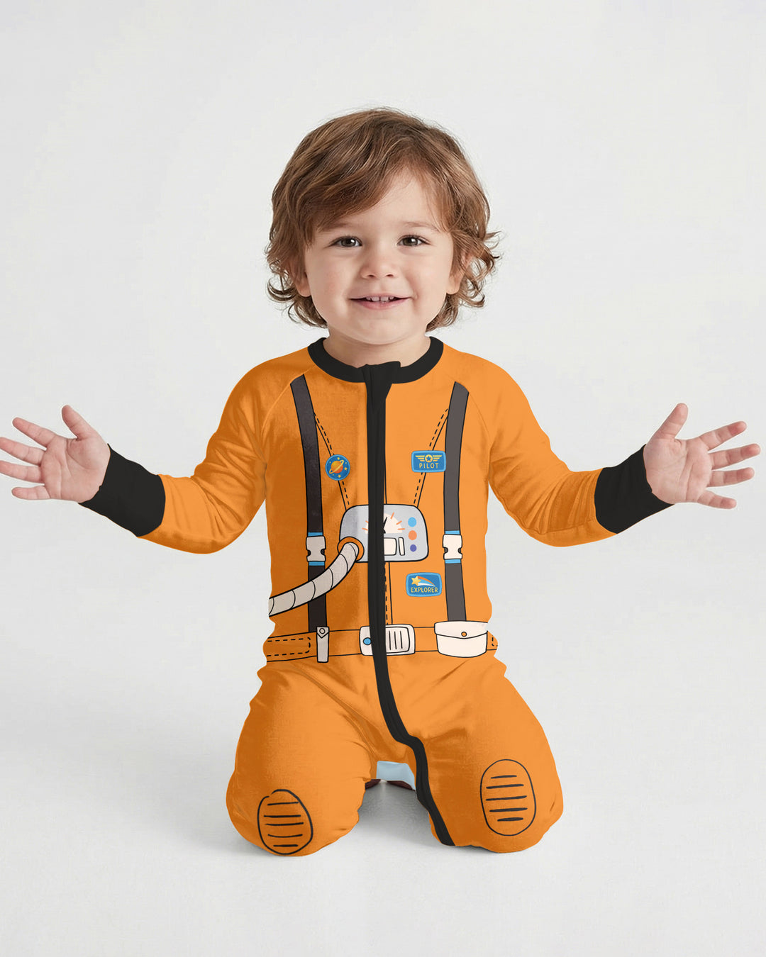Gerippte Babykleidung mit individuellem Foto - Weich &amp; Skizzenhaft