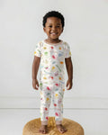 Happy Rosh Hashanah Bamboo Two Piece Short Sleeve Pajama Set