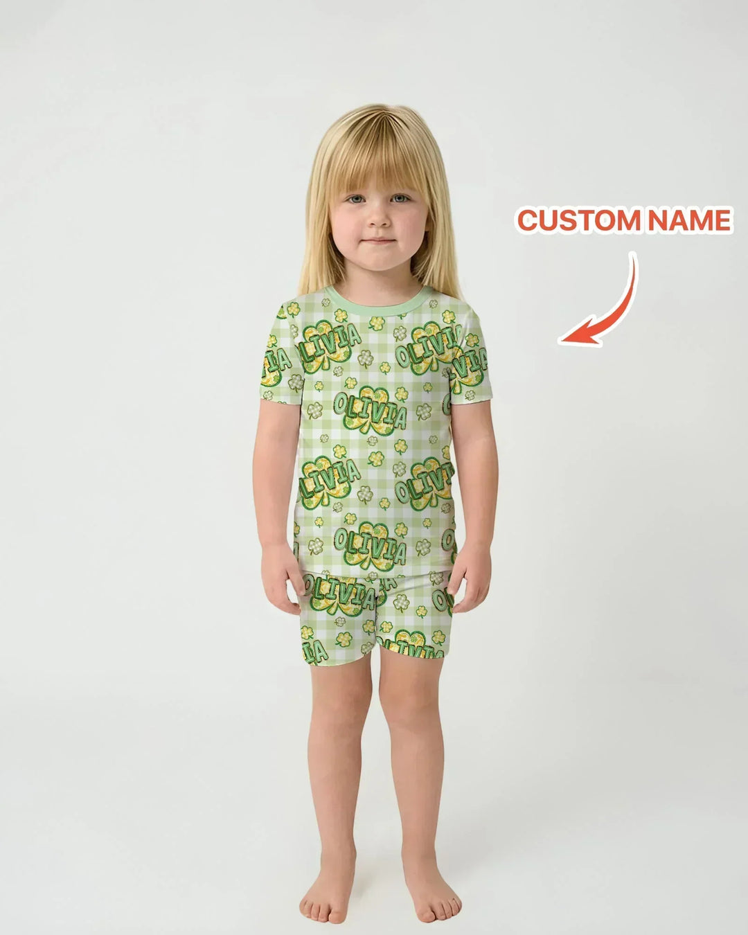 Zweiteiliges Pyjama-Set mit kurzen Ärmeln und Shorts im Sommer-Design