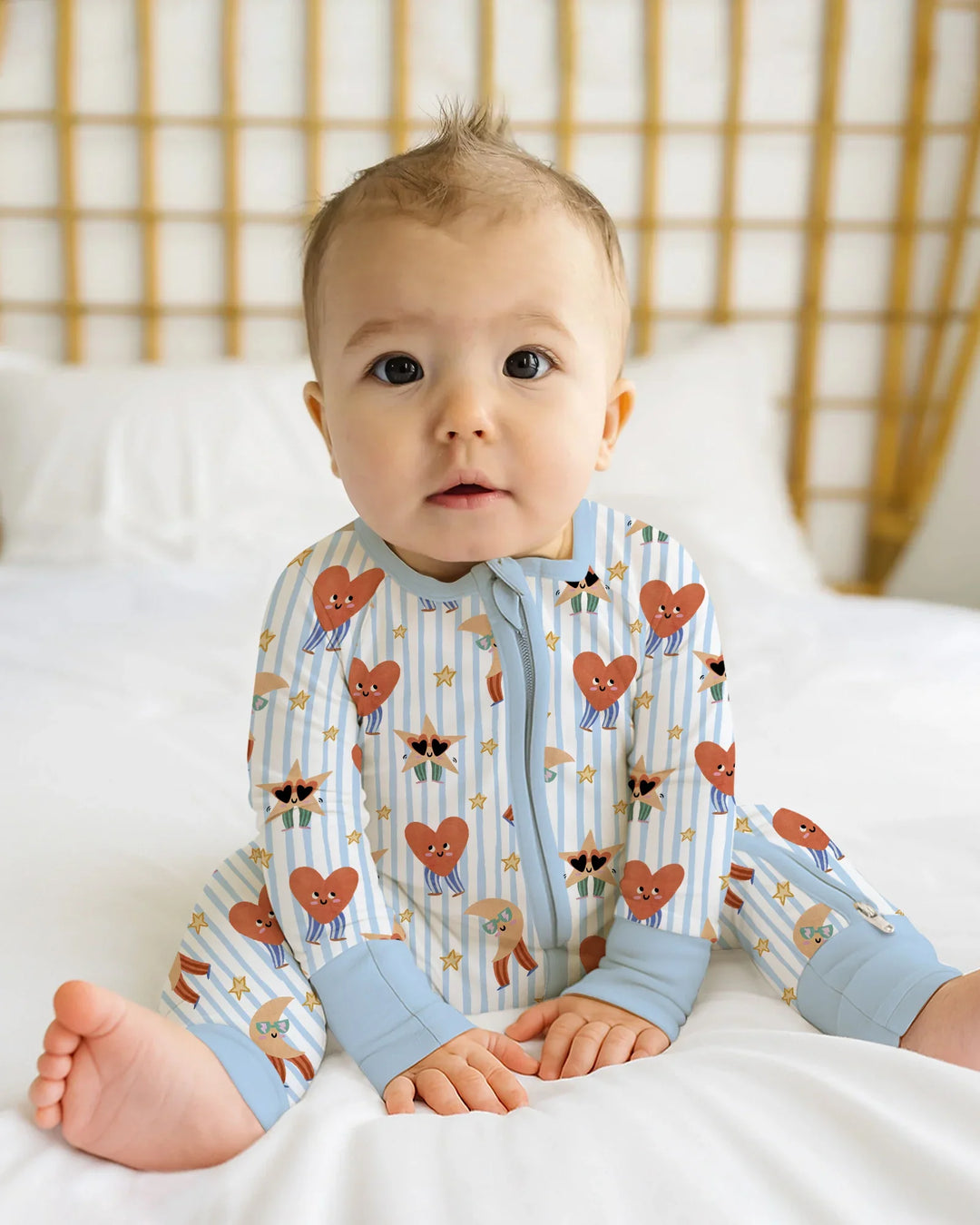 Gerippte Babykleidung mit individuellem Foto - Weich &amp; Skizzenhaft