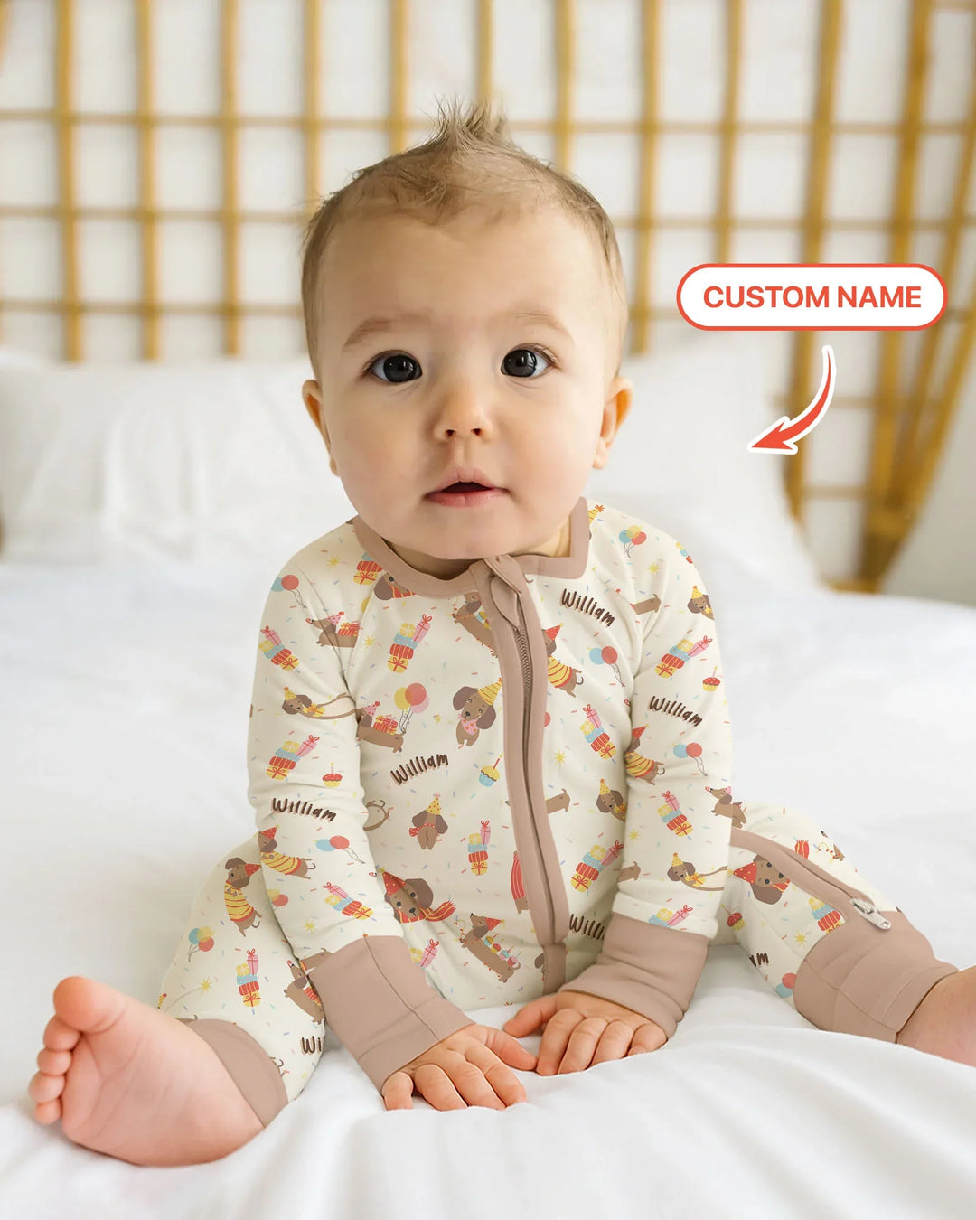Gerippte Babykleidung mit individuellem Foto - Weich &amp; Skizzenhaft