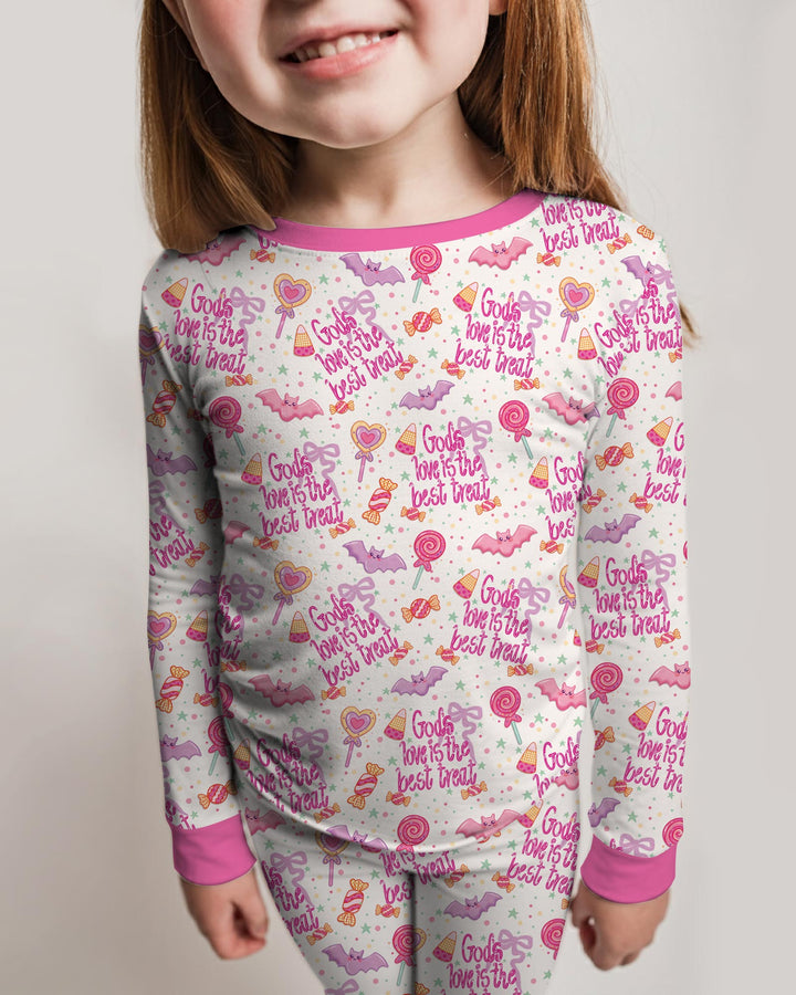 God's Love Is The Best Treat Bamboo Two Piece Long Sleeve Pajama Set