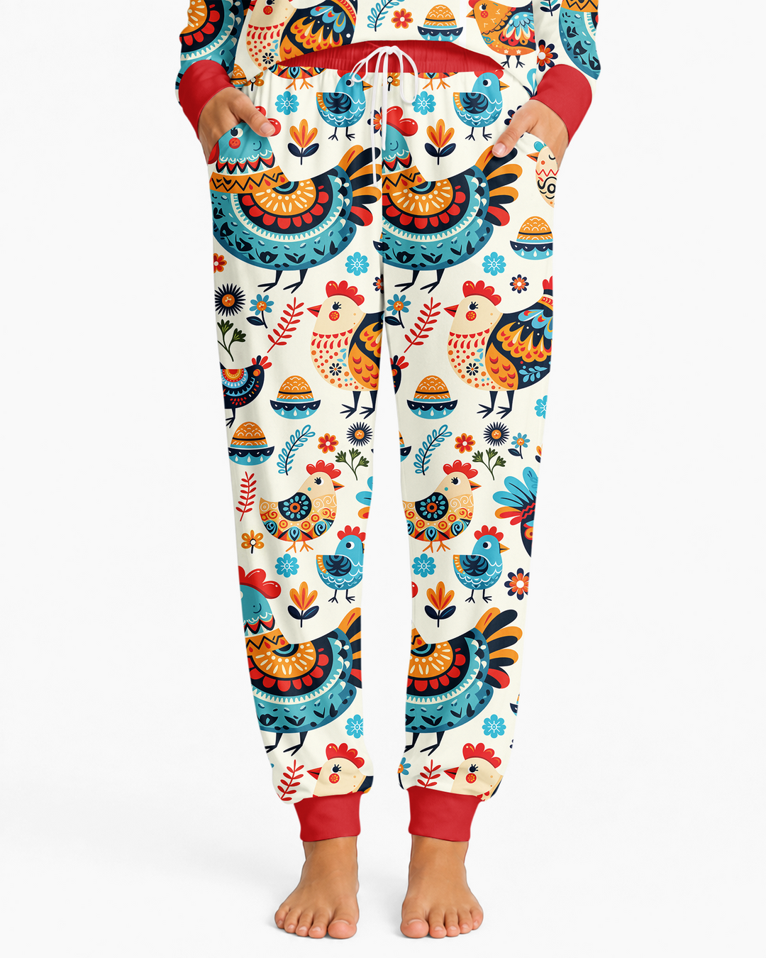 Pioneer Chickens And Roosters Bamboo Women Pajama Set