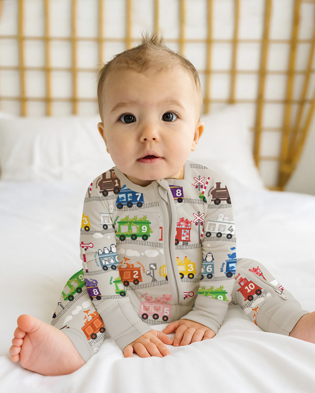 Gerippte Babykleidung mit individuellem Foto - Weich &amp; Skizzenhaft
