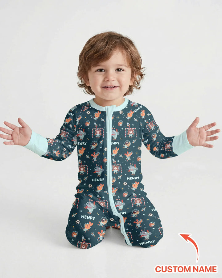 Gerippte Babykleidung mit individuellem Foto - Weich &amp; Skizzenhaft