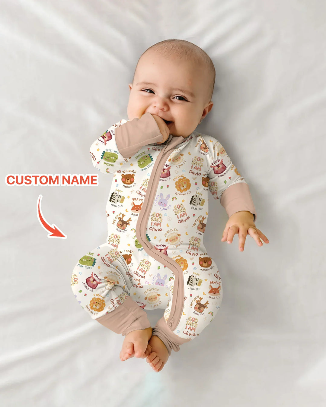 Gerippte Babykleidung mit individuellem Foto - Weich &amp; Skizzenhaft