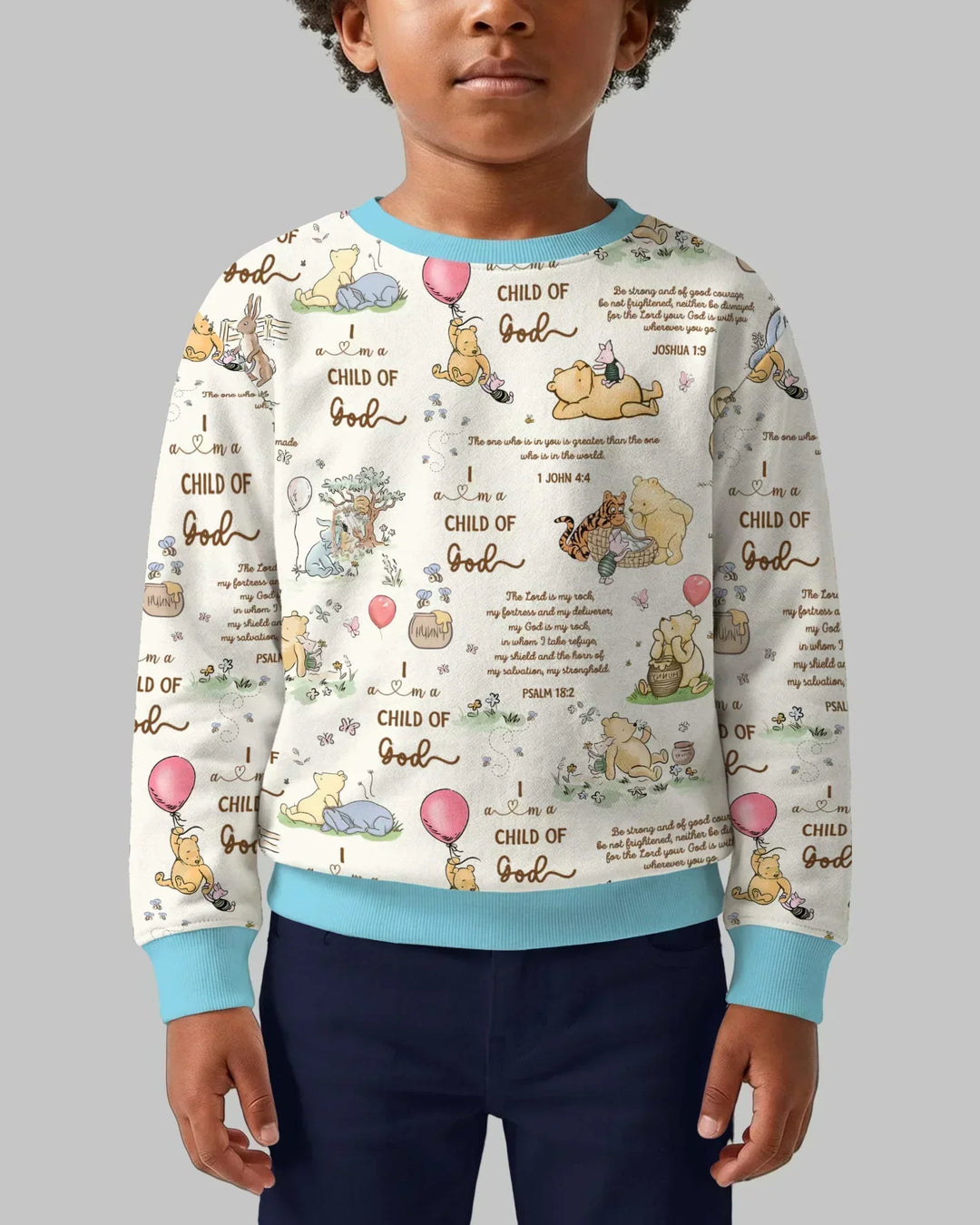 Kind Gottes Launischer Wald Bambus Rundhals-Sweatshirt