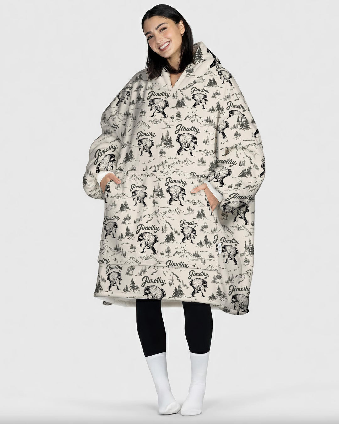 Benutzerdefinierter Bambus-Deckenhoodie (Vorlage)