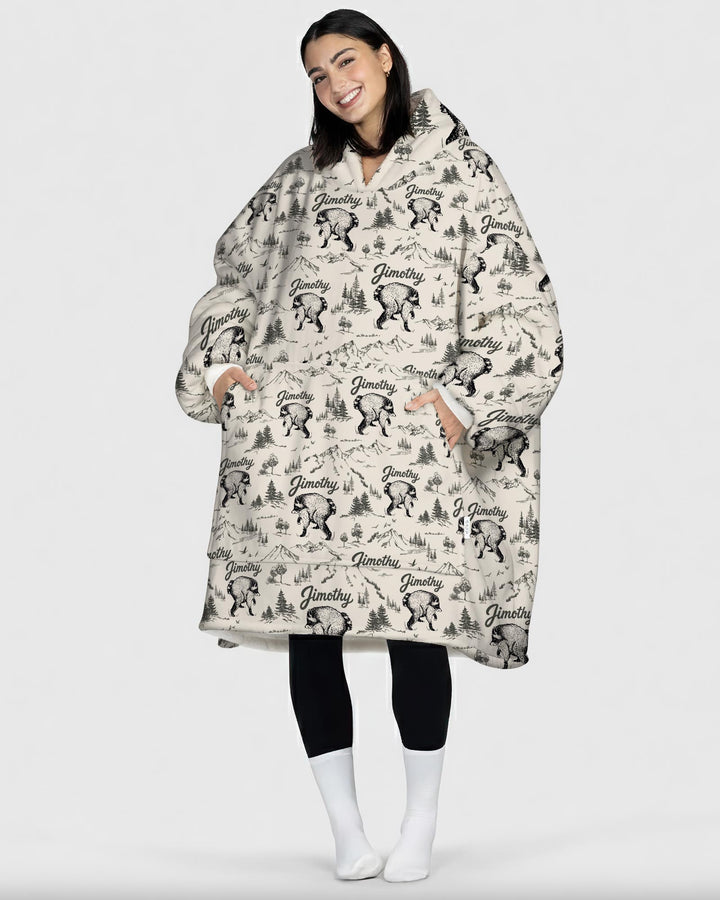 Benutzerdefinierter Bambus-Deckenhoodie (Vorlage)