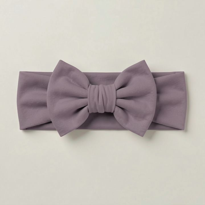Solid Color Bamboo Luxe Bow Headband