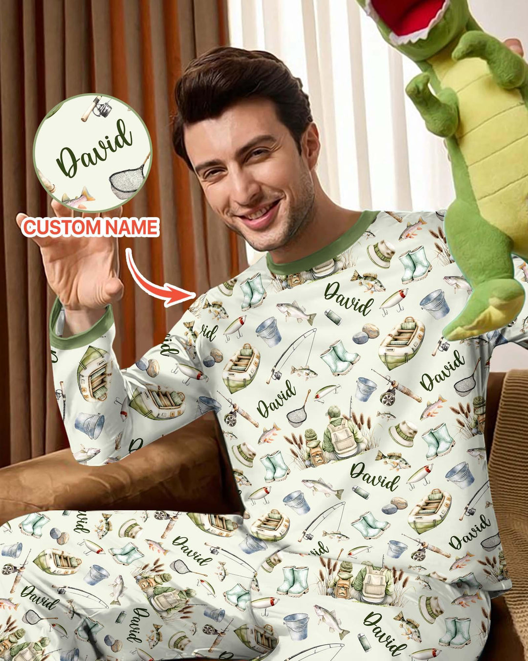 Vorlage Benutzerdefiniertes Herren-Pyjama-Set