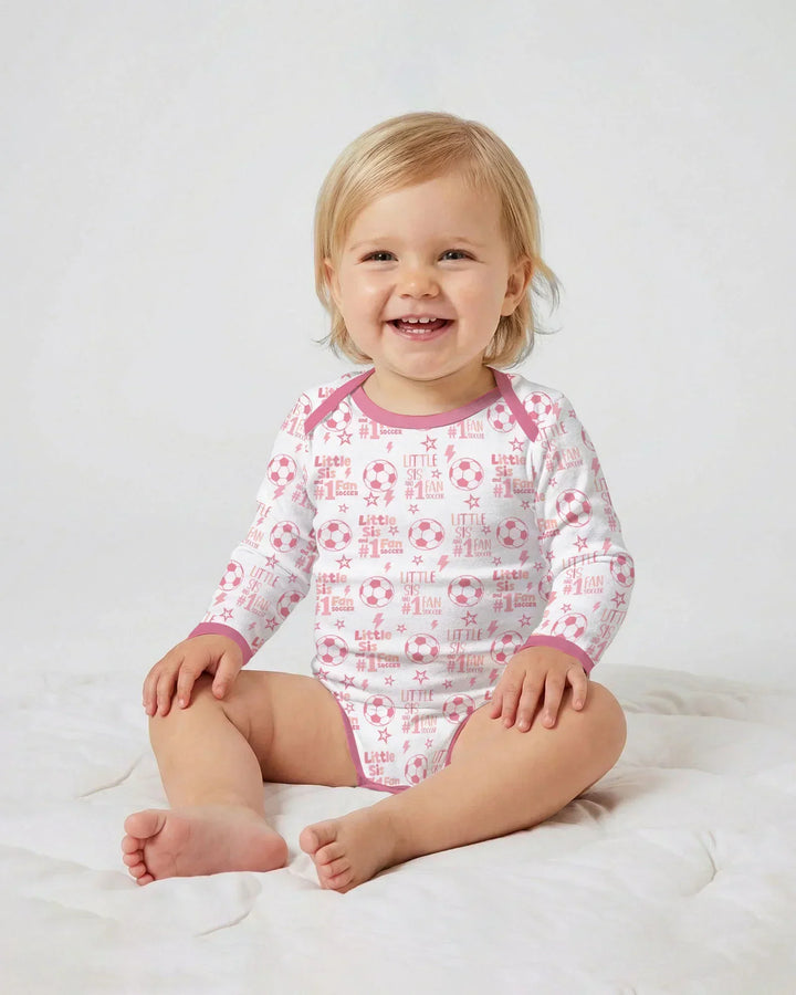 Gerippte Babykleidung mit individuellem Foto - Weich &amp; Skizzenhaft