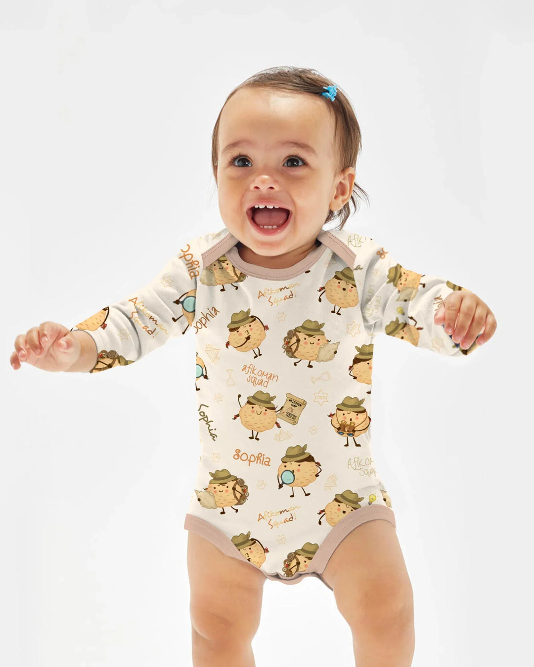 Gerippte Babykleidung mit individuellem Foto - Weich &amp; Skizzenhaft