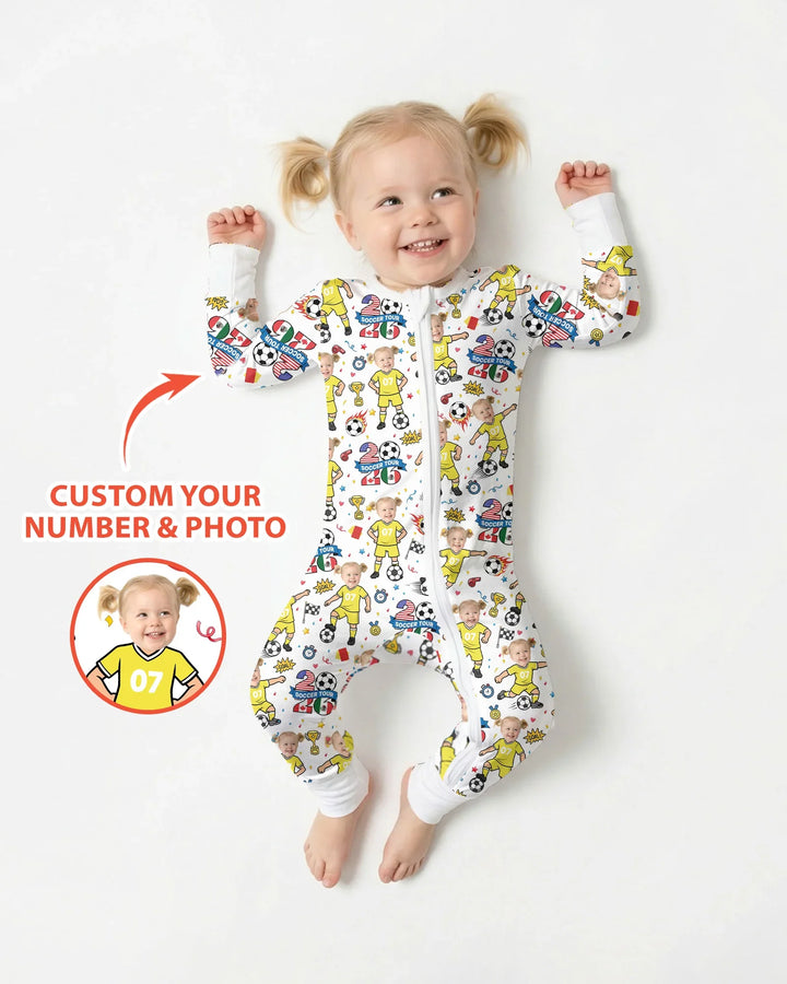 Gerippte Babykleidung mit individuellem Foto - Weich &amp; Skizzenhaft