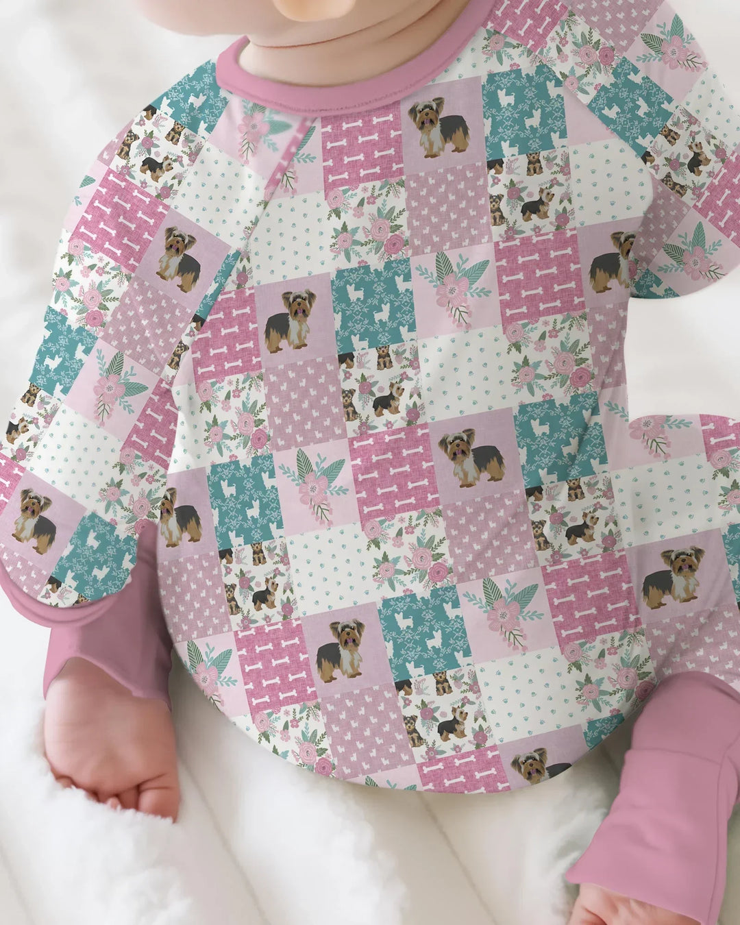 Gerippte Babykleidung mit individuellem Foto - Weich &amp; Skizzenhaft