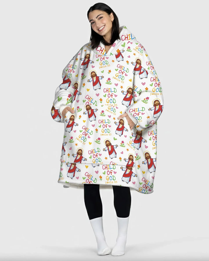 Jesus liebt mich Bambus-Decken-Hoodie