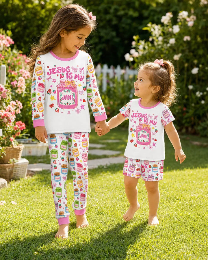 Zweiteiliges, kurzärmliges Pyjama-Set mit Marienkäfern