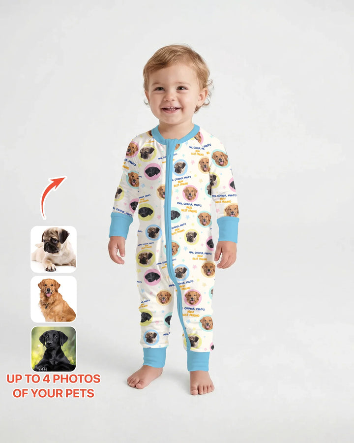 Gerippte Babykleidung mit individuellem Foto - Weich &amp; Skizzenhaft