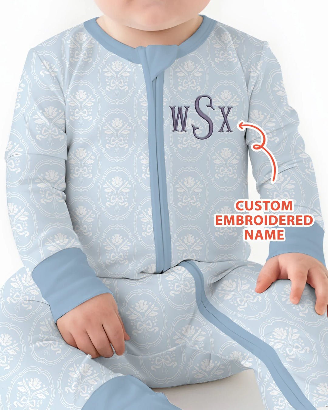 Gerippte Babykleidung mit individuellem Foto - Weich &amp; Skizzenhaft