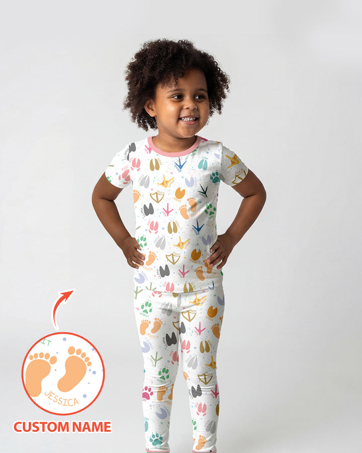 Zweiteiliges, kurzärmliges Pyjama-Set mit Marienkäfern