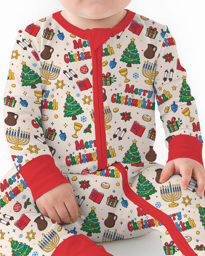 Merry Chrismukkah Bamboo Convertible Zippy