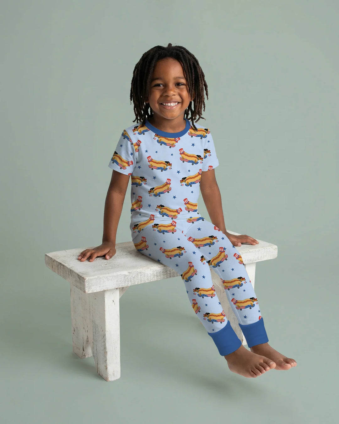 Zweiteiliges, kurzärmliges Pyjama-Set mit Marienkäfern
