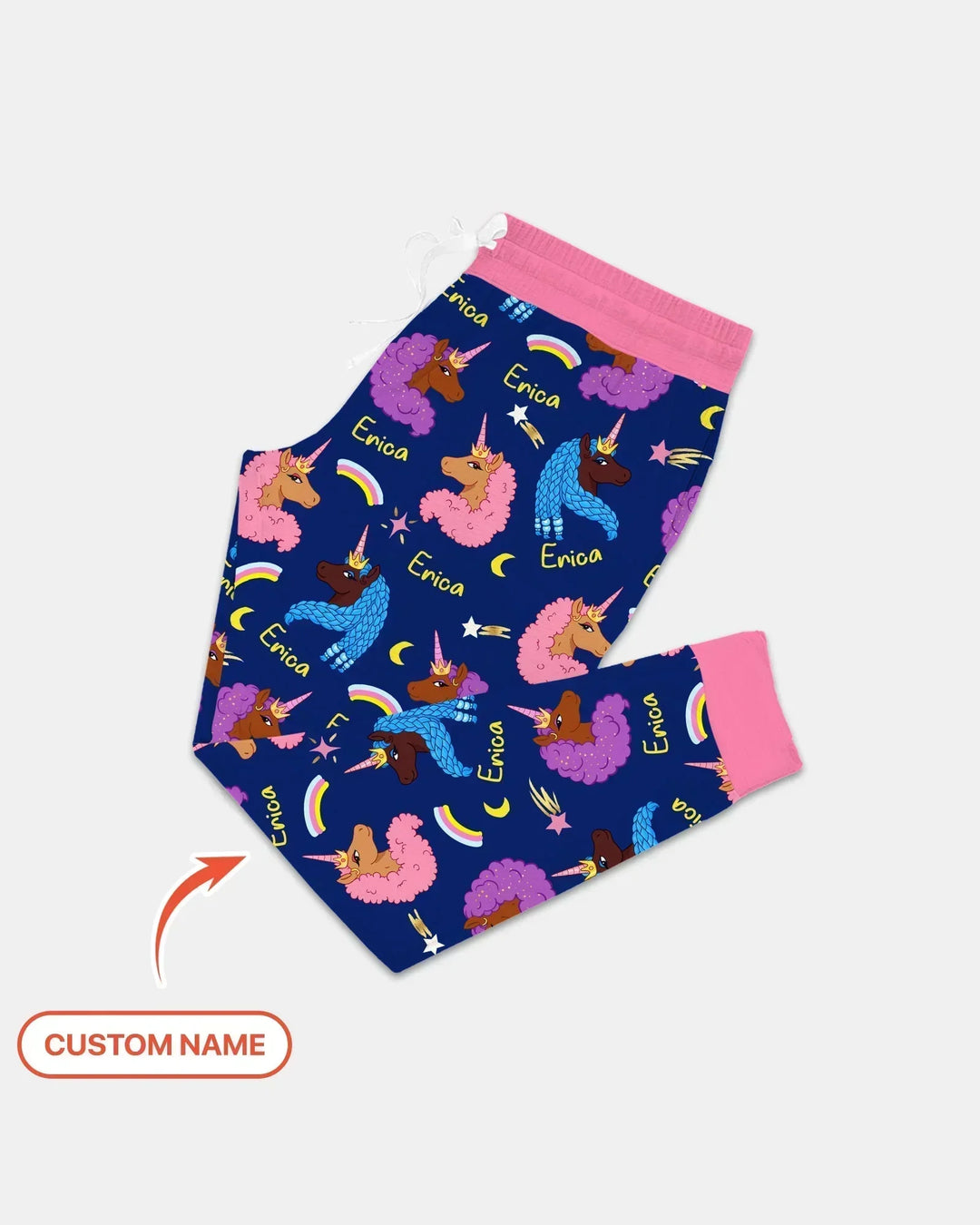 Afrikanisches Astro-Einhorn-Bambus-Damen-Pyjama-Set